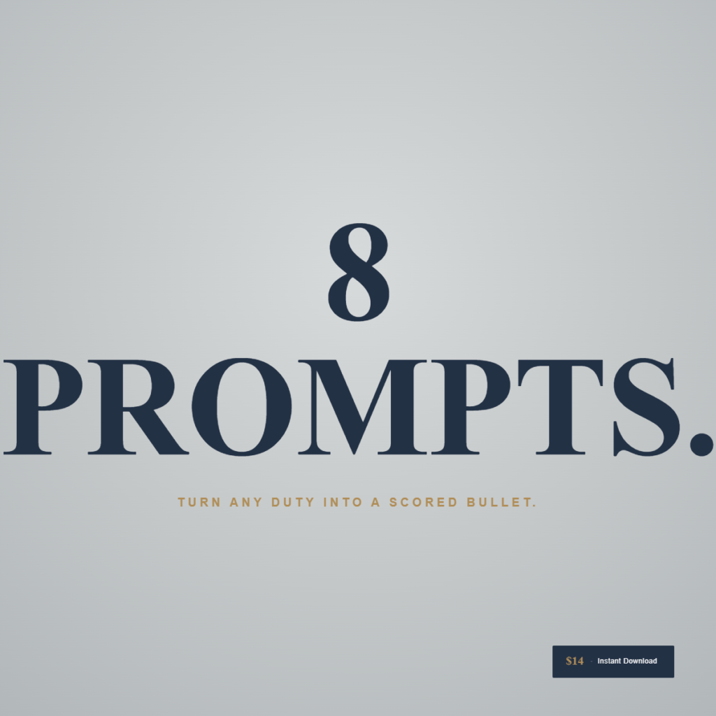 Resume Bullet Point Prompt Pack