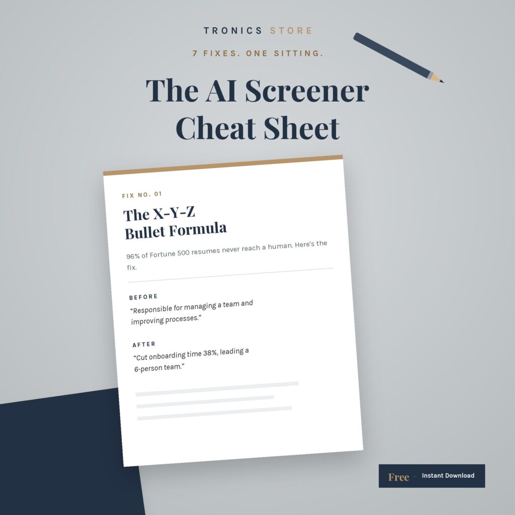 AI Screener Cheat Sheet cover